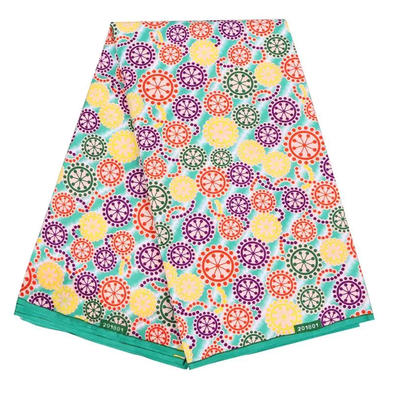 Colorful Geometric Flower African Ankara Wax Fabric Wholesale 6 Yards Pure Polyester African Ankara Wax Fabric for Party Dress
Colorful Geometric Flower African Ankara Wax Fabric Wholesale 6 Yards Pure Polyester African Ankara Wax Fabric for Party Dress