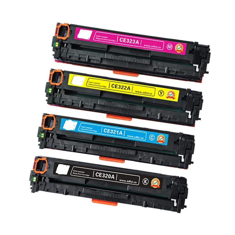 Совместим с цветным картриджем с тонером 128A / 320 320a CE320A CE321A CE322A CE323A
Совместим с цветным картриджем с тонером 128A / 320 320a CE320A CE321A CE322A CE323A