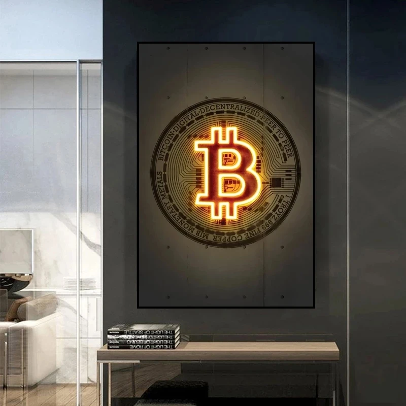 Modern Gold Bitcoin Inspirational Canvas Painting Wall Art Posters Prints Wall Pictures For Living Room Home Cuadros Decorative
Modern Gold Bitcoin Inspirational Canvas Painting Wall Art Posters Prints Wall Pictures For Living Room Home Cuadros Decorative