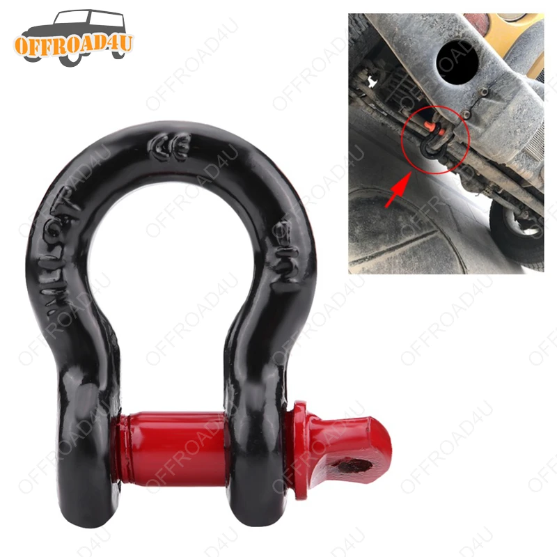 Heavy Duty Recovery Shackle D Bow Shackle 4.75T 3.25T 2T Trailer Hook Vehicle Towing D Ring Shcakle 4x4 Offraod Truck parts
Heavy Duty Recovery Shackle D Bow Shackle 4.75T 3.25T 2T Trailer Hook Vehicle Towing D Ring Shcakle 4x4 Offraod Truck parts