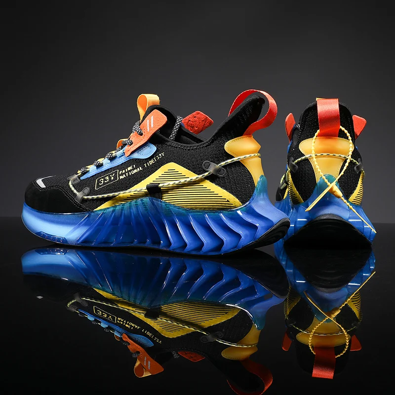 Trend Mesh Men Running Shoes Brand Designer Fluorescent Blade Sneakers Breathable Outdoor Training Sport Shoes Zapatillas Hombre
Trend Mesh Men Running Shoes Brand Designer Fluorescent Blade Sneakers Breathable Outdoor Training Sport Shoes Zapatillas Hombre