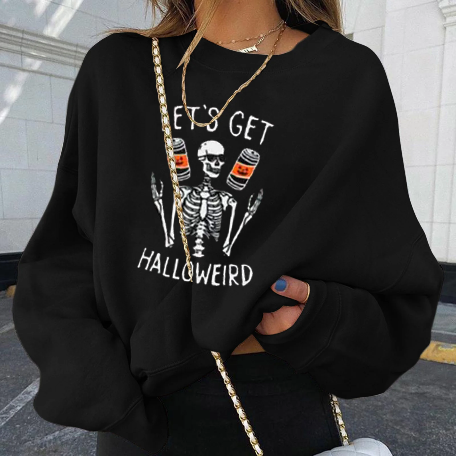 Long sleeve sweatshirt y2k female funny skull coffee pumpkin prints harajuku hoodies hot around the neck oversized hoodie
Long sleeve sweatshirt y2k female funny skull coffee pumpkin prints harajuku hoodies hot around the neck oversized hoodie