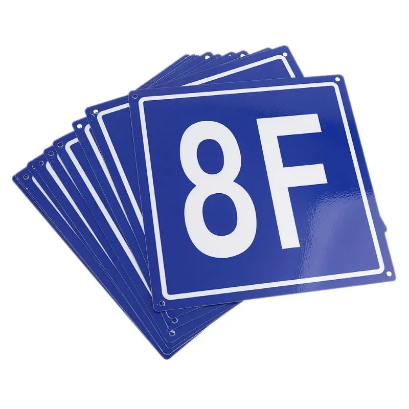 7.8 Inches Floor Number Signs Aluminum Building Floor Signs for 1F to 10F for School Office House Apartment House Hotel Hospital
7.8 Inches Floor Number Signs Aluminum Building Floor Signs for 1F to 10F for School Office House Apartment House Hotel Hospital