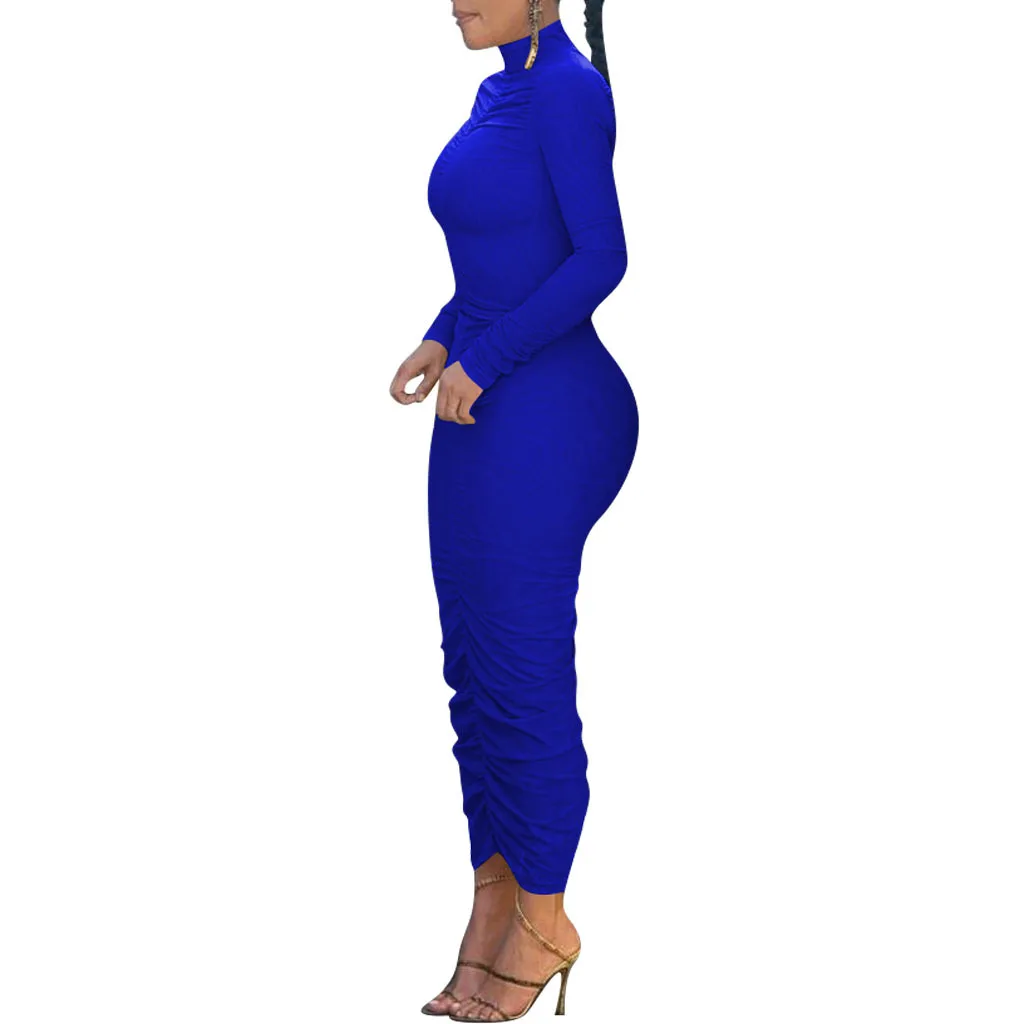 Zoctuo Front Pleated Maxi Dresses For Women Elegant Turtleneck Long Sleeve Dress Night Club Party Sexy Bodycon Dress Fashion
Zoctuo Front Pleated Maxi Dresses For Women Elegant Turtleneck Long Sleeve Dress Night Club Party Sexy Bodycon Dress Fashion