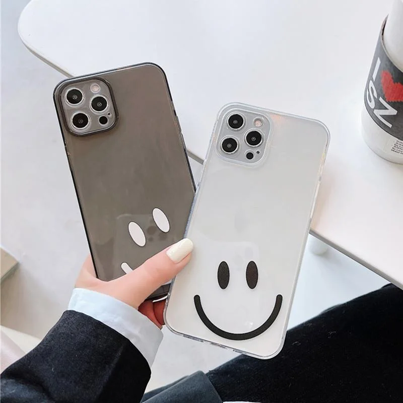 Cute Cartoon Smiley Phone Cases For iPhone 12 Mini 11 Pro XS MAX X XR 7 8 Plus SE 2020 12Pro Clear Frame Print Soft Tpu Cover
Cute Cartoon Smiley Phone Cases For iPhone 12 Mini 11 Pro XS MAX X XR 7 8 Plus SE 2020 12Pro Clear Frame Print Soft Tpu Cover