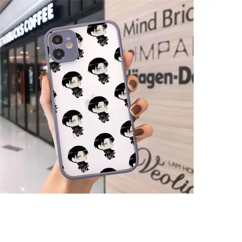 Attack on Titan Levi Rival Phone Case Matte Transparent for iPhone 7 8 11 12 s mini pro X XS XR MAX Plus cover funda
Attack on Titan Levi Rival Phone Case Matte Transparent for iPhone 7 8 11 12 s mini pro X XS XR MAX Plus cover funda