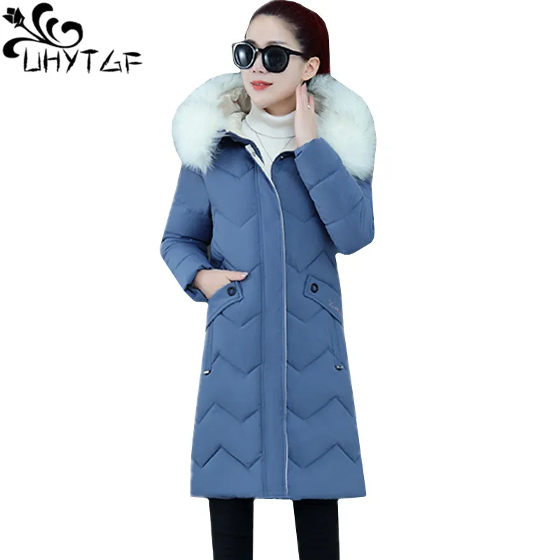 UHYTGF Winter down jacket Warm parker women fashion fur collar hooded casual Female winter coats Korean loose thick jackets 1243
UHYTGF Winter down jacket Warm parker women fashion fur collar hooded casual Female winter coats Korean loose thick jackets 1243