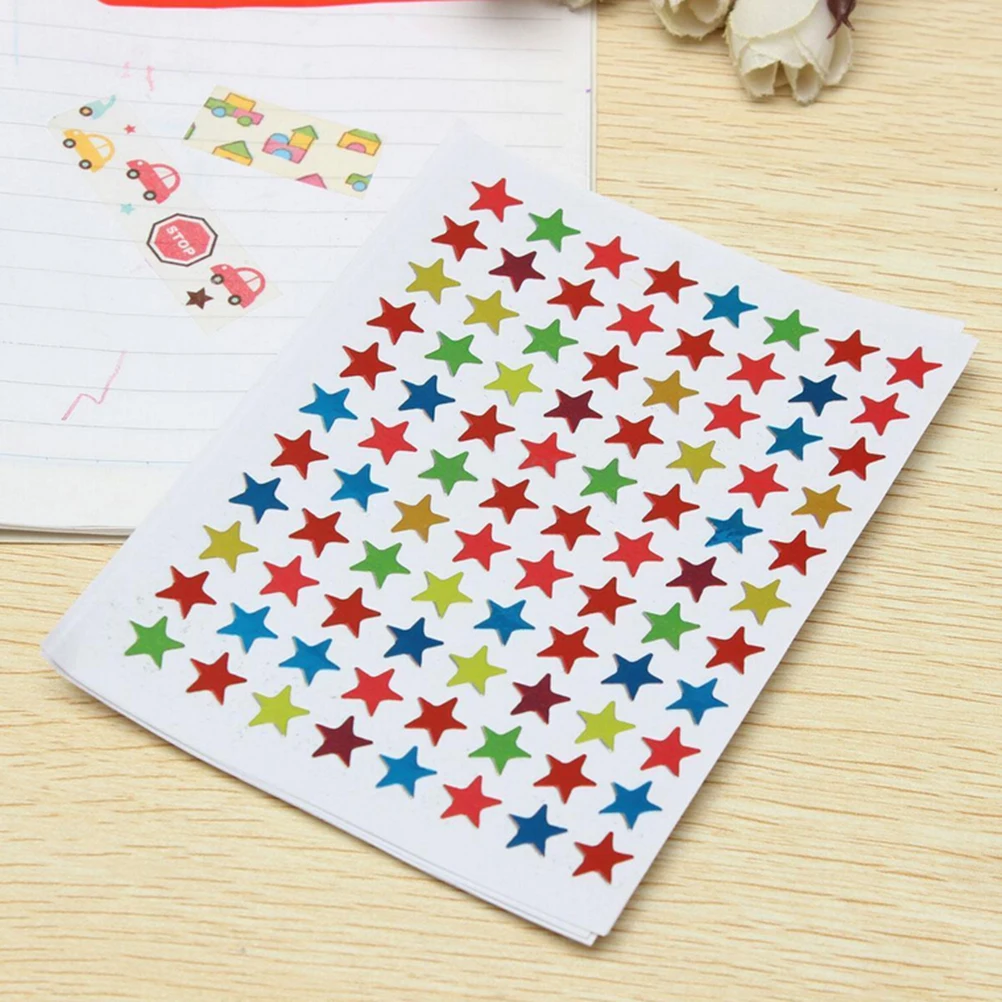 880pcs Colorful Seal Cute Five-pointed Star Stickers Decoration Scrapbooking Paper Stickers Stationery School Office Christmas
880pcs Colorful Seal Cute Five-pointed Star Stickers Decoration Scrapbooking Paper Stickers Stationery School Office Christmas