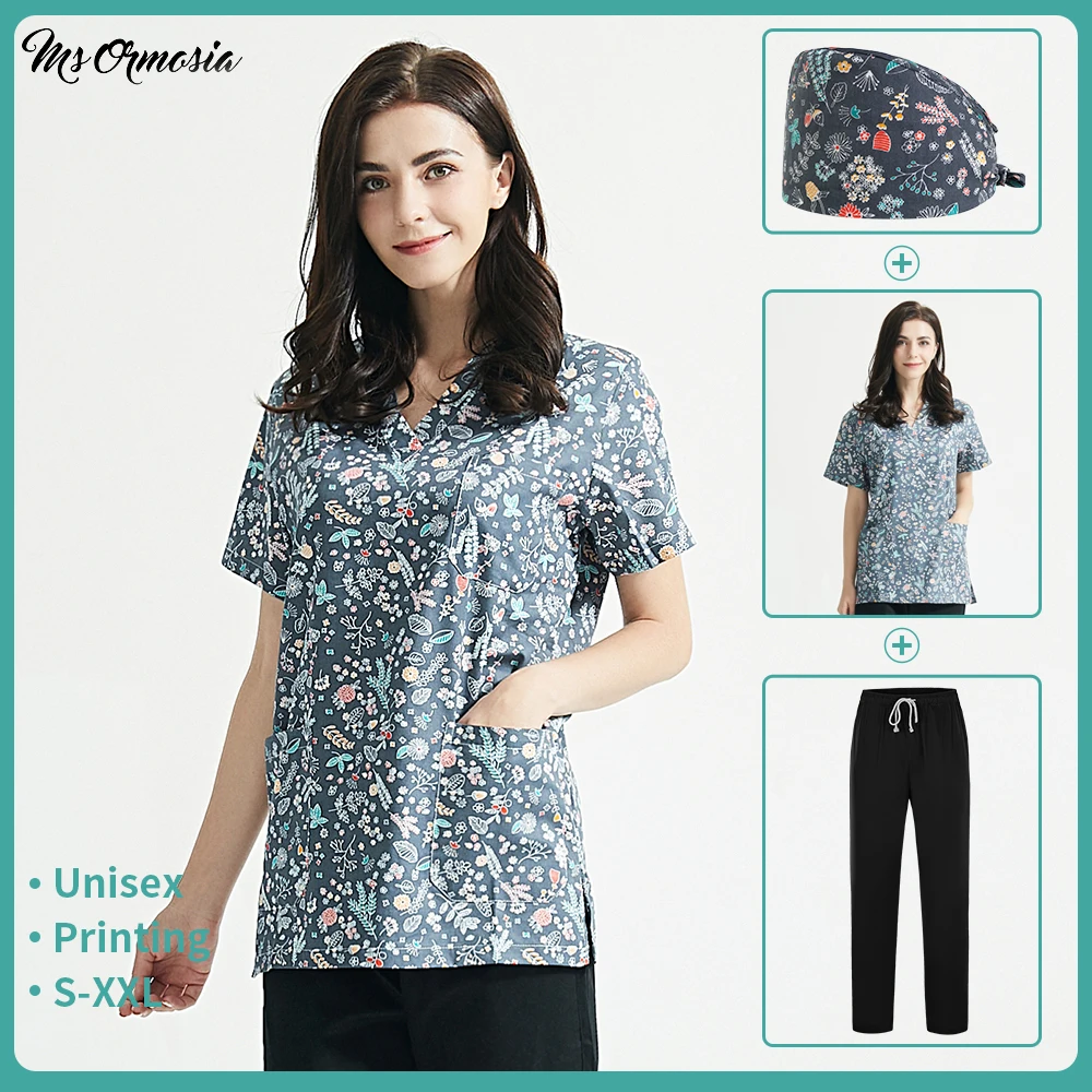 Summer Short-sleeved Beauty Salon Work Uniforms New Pet Scrubs Costume Women Clothes Working Shirt Top Health Services Work-wear
Summer Short-sleeved Beauty Salon Work Uniforms New Pet Scrubs Costume Women Clothes Working Shirt Top Health Services Work-wear