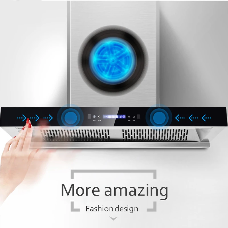 Top suction range hood kitchen household range hood high-end kitchen Absorb soot machine Intelligent body induction kitchen hood
Top suction range hood kitchen household range hood high-end kitchen Absorb soot machine Intelligent body induction kitchen hood