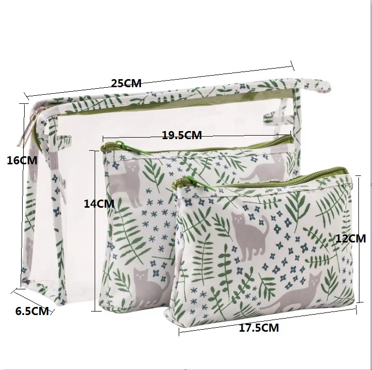 Set of 3Pcs Cosmetic Makeup Toiletry Clear PVC Travel Wash Bag Holder Pouch Kits
Set of 3Pcs Cosmetic Makeup Toiletry Clear PVC Travel Wash Bag Holder Pouch Kits