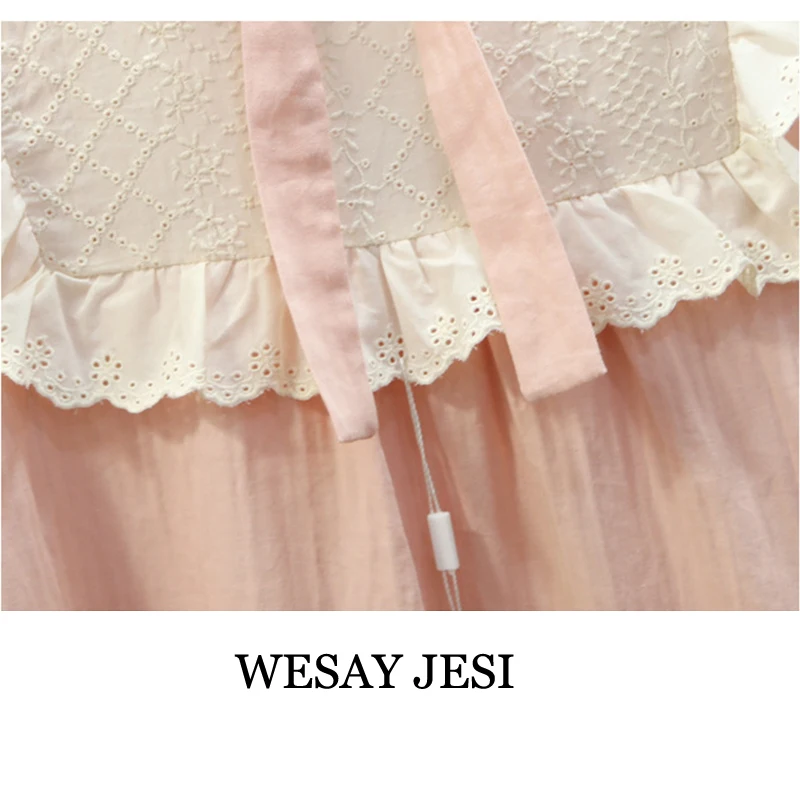 WESAY JESI Women's Pajamas Sleepwear 2pcs Suits Princess Cotton Pajamas Sets O-Neck Ruffle & Bow Decoration Nightgown Homewear
WESAY JESI Women's Pajamas Sleepwear 2pcs Suits Princess Cotton Pajamas Sets O-Neck Ruffle & Bow Decoration Nightgown Homewear