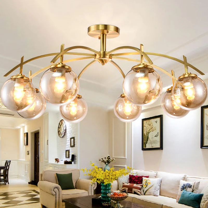 Modern Home Decoration Indoor Lighting Chandelier Hanging Lamps Design Art Creative Glass Ball Pendant for Dining Room Bedroom
Modern Home Decoration Indoor Lighting Chandelier Hanging Lamps Design Art Creative Glass Ball Pendant for Dining Room Bedroom