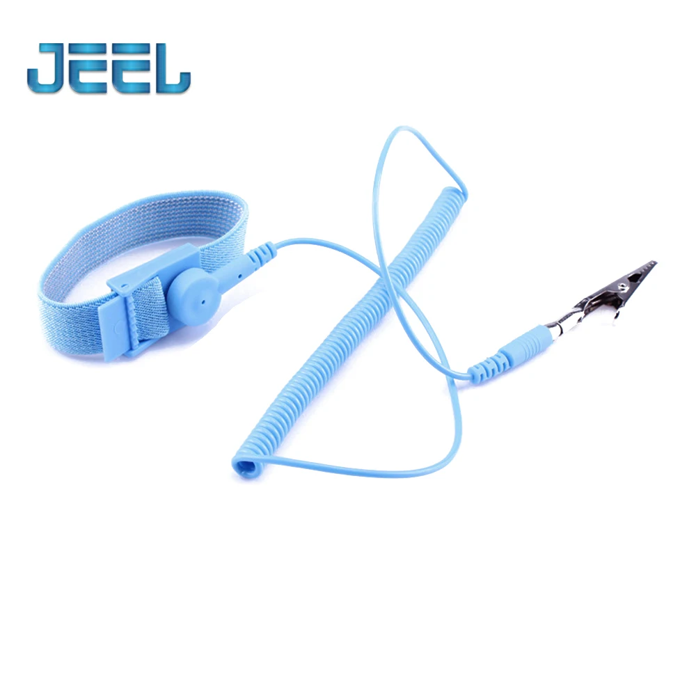 PVC Adjustable Corded Wrist Strap Anti-static ESD Discharge Reusable Strapwrist Safety Work Wired Electrostatic Bracelet
PVC Adjustable Corded Wrist Strap Anti-static ESD Discharge Reusable Strapwrist Safety Work Wired Electrostatic Bracelet