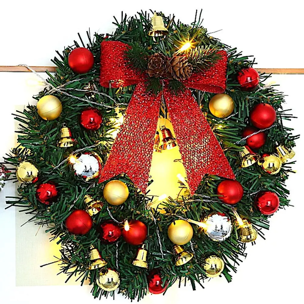 Xmas Wreath with LED Lights and Bells Christmas Garland Light String Branch Lights for Living Room Fireplace and Windows
Xmas Wreath with LED Lights and Bells Christmas Garland Light String Branch Lights for Living Room Fireplace and Windows