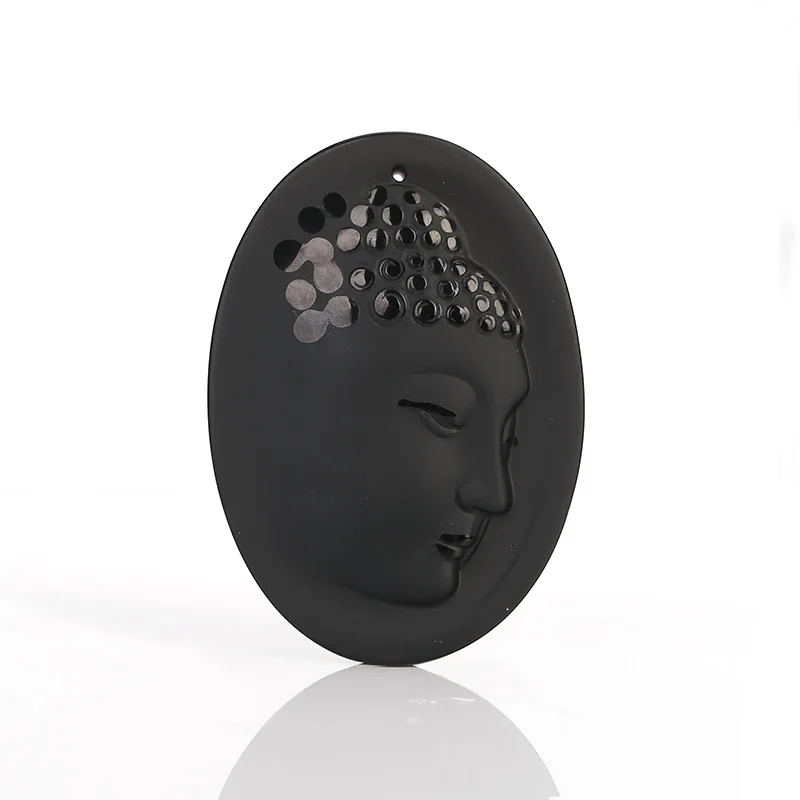 New,Handmade Carved Buddha Obsidian fashion jewelry Gemstone Pendant,45x36x10mm
New,Handmade Carved Buddha Obsidian fashion jewelry Gemstone Pendant,45x36x10mm