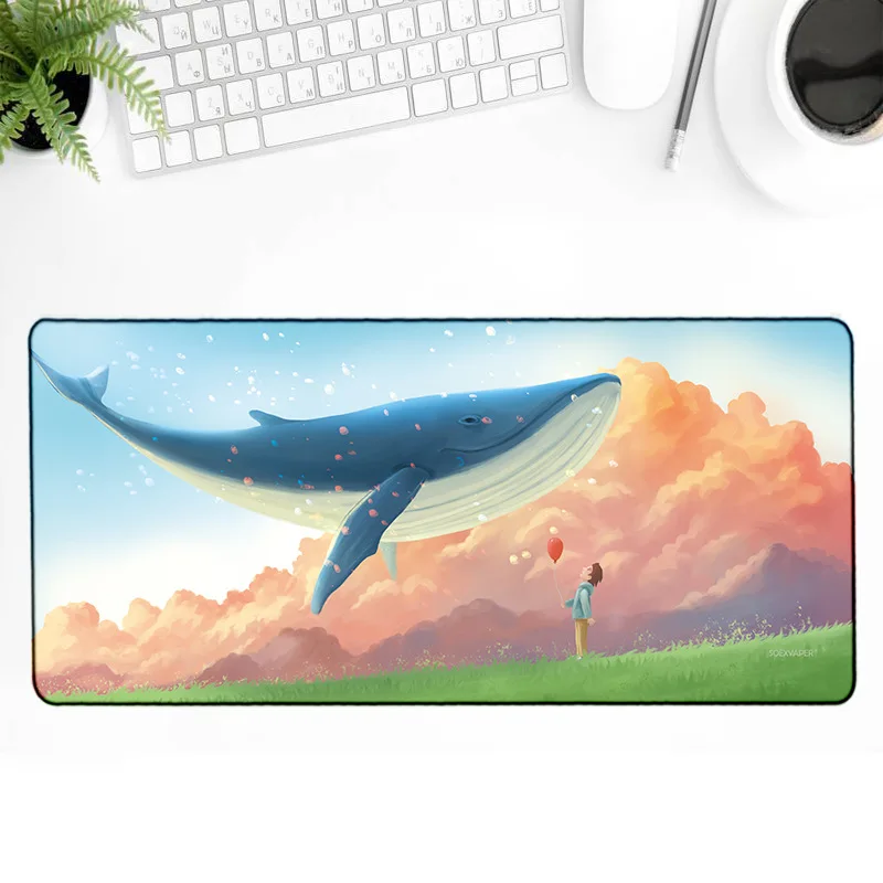 800x300mm large desk mat whale animation game dedicated non-slip keyboard pad XXLousepad gaming mouse pad
800x300mm large desk mat whale animation game dedicated non-slip keyboard pad XXLousepad gaming mouse pad