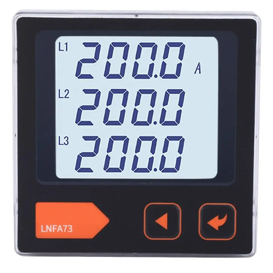 Digital Ammeter energy meter LNFA73 Intelligent LCD Display Digital Three-Phase Current Meter AC Ammeter
Digital Ammeter energy meter LNFA73 Intelligent LCD Display Digital Three-Phase Current Meter AC Ammeter