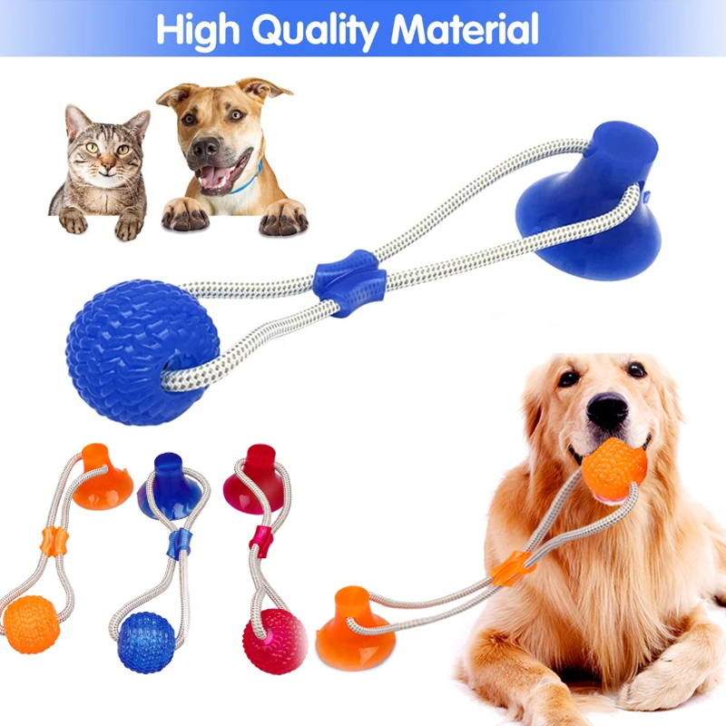 Dog Rope Ball Pull Toy with Suction Cup Chew Tug Toys Sucker Ball Can Leakage food Dog Toothbrush Teether
Dog Rope Ball Pull Toy with Suction Cup Chew Tug Toys Sucker Ball Can Leakage food Dog Toothbrush Teether