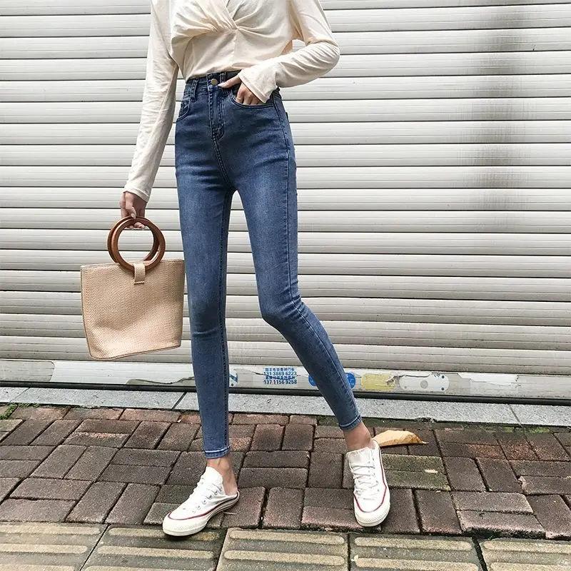 Autumn Jeans For Women High Elastic Plus Size Stretch Jeans female washed Mid Waist denim skinny pencil pants Trousers
Autumn Jeans For Women High Elastic Plus Size Stretch Jeans female washed Mid Waist denim skinny pencil pants Trousers