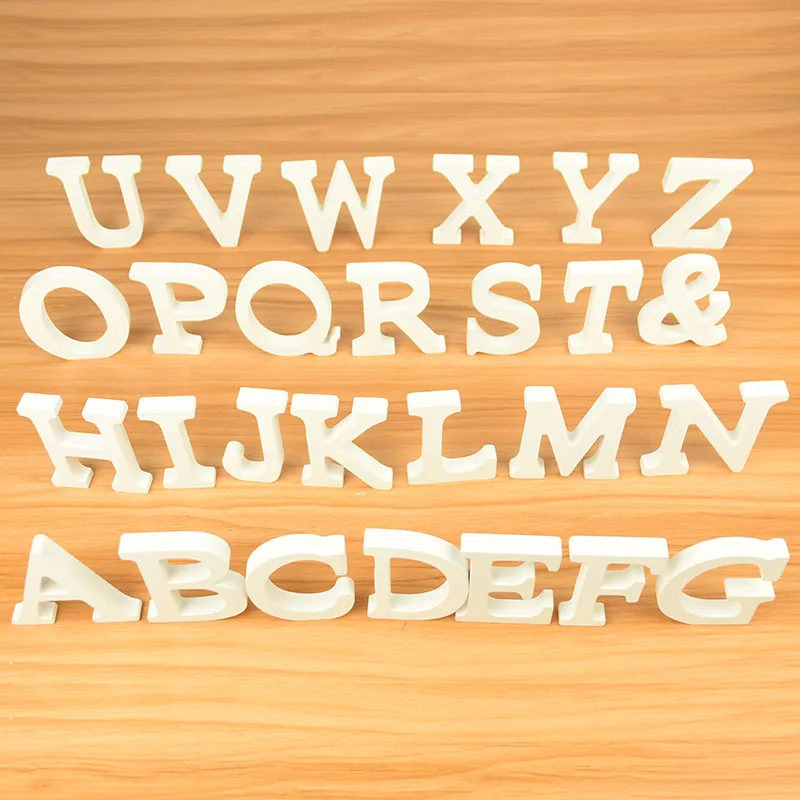 1PC 3D Freestanding Wood Wooden Letters White Alphabet Wedding Birthday Party Home Decorations DIY Handcrafts Ornaments
1PC 3D Freestanding Wood Wooden Letters White Alphabet Wedding Birthday Party Home Decorations DIY Handcrafts Ornaments