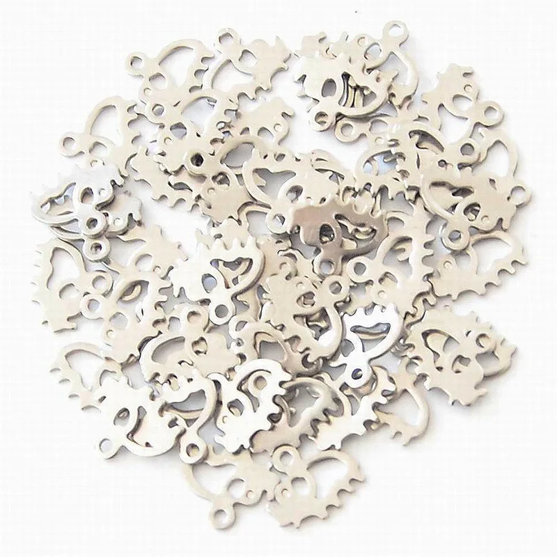 Wholesale 100pcs DIY Animal Accessories 10x12mm Stainless Steel Jewelry Simple Boar Charm Small Pig Pendant
Wholesale 100pcs DIY Animal Accessories 10x12mm Stainless Steel Jewelry Simple Boar Charm Small Pig Pendant