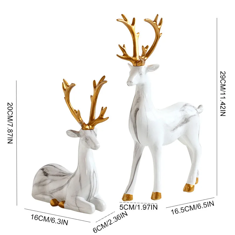 Nordic Light Luxury Creative Resin Lucky Deer Gold Modern Home Accessories Simulated Animal Decorative Ornaments Craft Figurines
Nordic Light Luxury Creative Resin Lucky Deer Gold Modern Home Accessories Simulated Animal Decorative Ornaments Craft Figurines