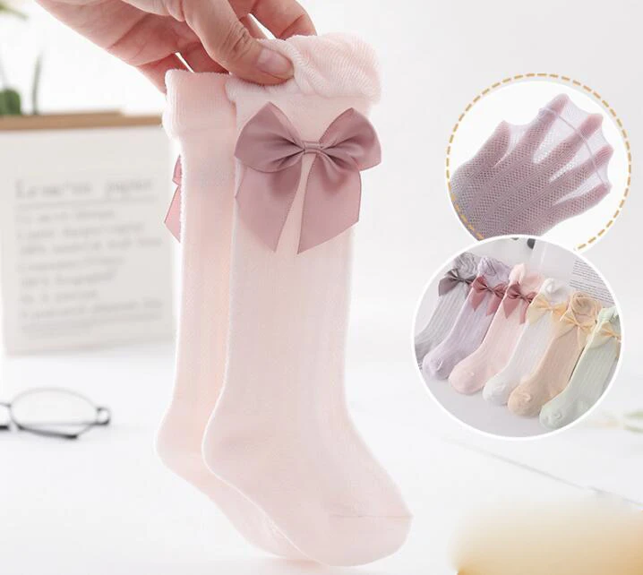24pair/lot Baby Spring Autumn Summer Mesh Socks Kids Toddler Girls Bows Knee High Long Soft Cotton Lace Baby Socks Bowknot Socks
24pair/lot Baby Spring Autumn Summer Mesh Socks Kids Toddler Girls Bows Knee High Long Soft Cotton Lace Baby Socks Bowknot Socks
