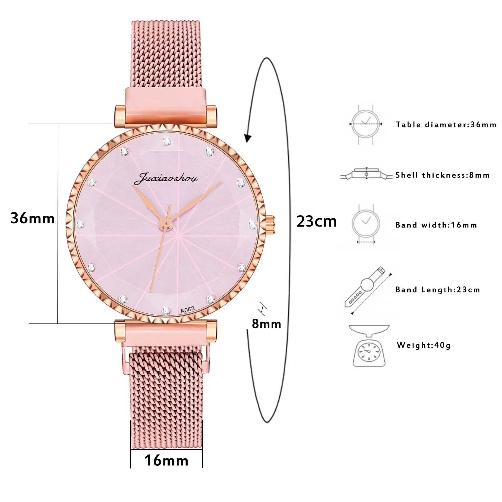 Watch Women Luxury Fashion Watch Clock Stainless Steel Strap Casual Wrist Watch W1
Watch Women Luxury Fashion Watch Clock Stainless Steel Strap Casual Wrist Watch W1