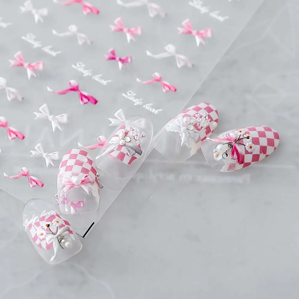 5D Embossed Pink Bow Nail Stickers Lace Border Nail Decoration Temperament Elegant Nail Applique Adhesive Manicure Accessories
5D Embossed Pink Bow Nail Stickers Lace Border Nail Decoration Temperament Elegant Nail Applique Adhesive Manicure Accessories