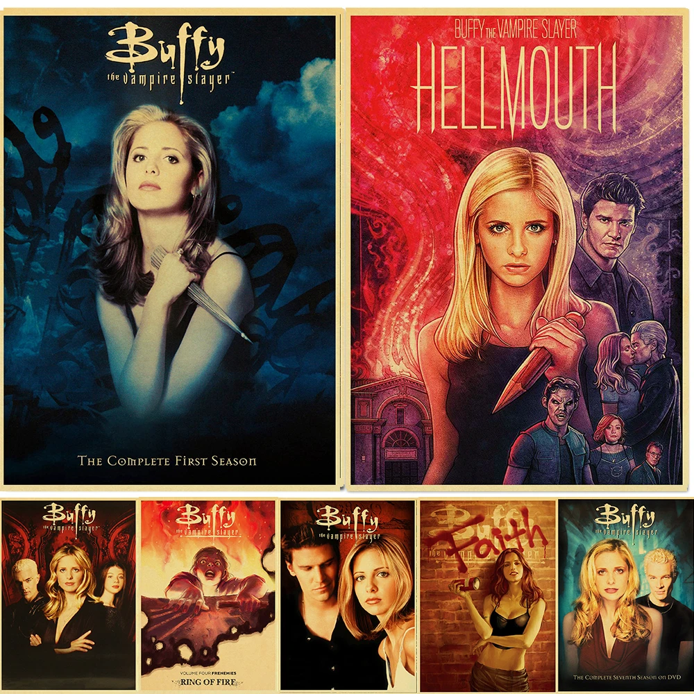 Vintage Buffy the Vampire Slayer hunter Retro Kraft Paper Poster For Living Room Bar Decoration Stickers Wall Painting
Vintage Buffy the Vampire Slayer hunter Retro Kraft Paper Poster For Living Room Bar Decoration Stickers Wall Painting