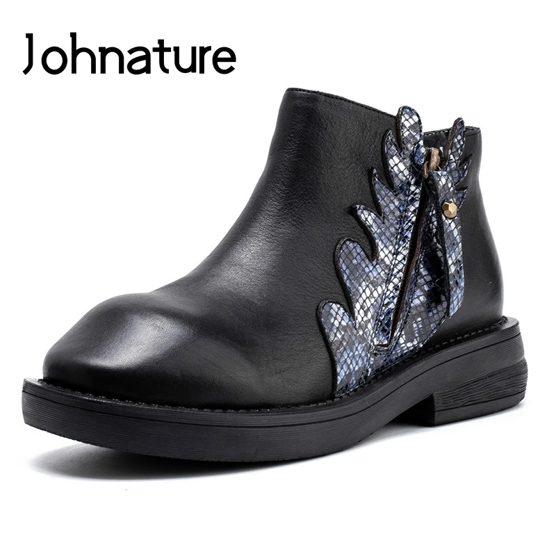Johnature Retro Platform Boots 2021 New Autumn Genuine Leather Women Shoes Round Toe Solid Color Handmade Sewing Ankle Boots
Johnature Retro Platform Boots 2021 New Autumn Genuine Leather Women Shoes Round Toe Solid Color Handmade Sewing Ankle Boots