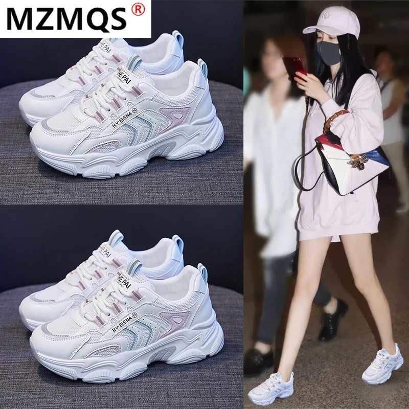 2021 New Sneakers Comfortable Mesh Autumn Women's Shoes Color Matching Platform Shoes Lightweight Fashionable Casual Shoes Woman
2021 New Sneakers Comfortable Mesh Autumn Women's Shoes Color Matching Platform Shoes Lightweight Fashionable Casual Shoes Woman
