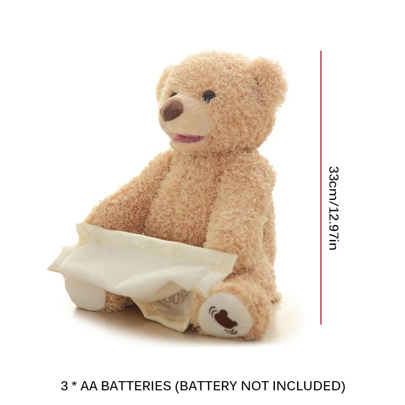 Cute Bear Hide Play Seek Toy Stuffed Animal Talking Music Shy Bear Electric Musical Peekaboo Bears 33cm Birthday Christmas Gift
Cute Bear Hide Play Seek Toy Stuffed Animal Talking Music Shy Bear Electric Musical Peekaboo Bears 33cm Birthday Christmas Gift