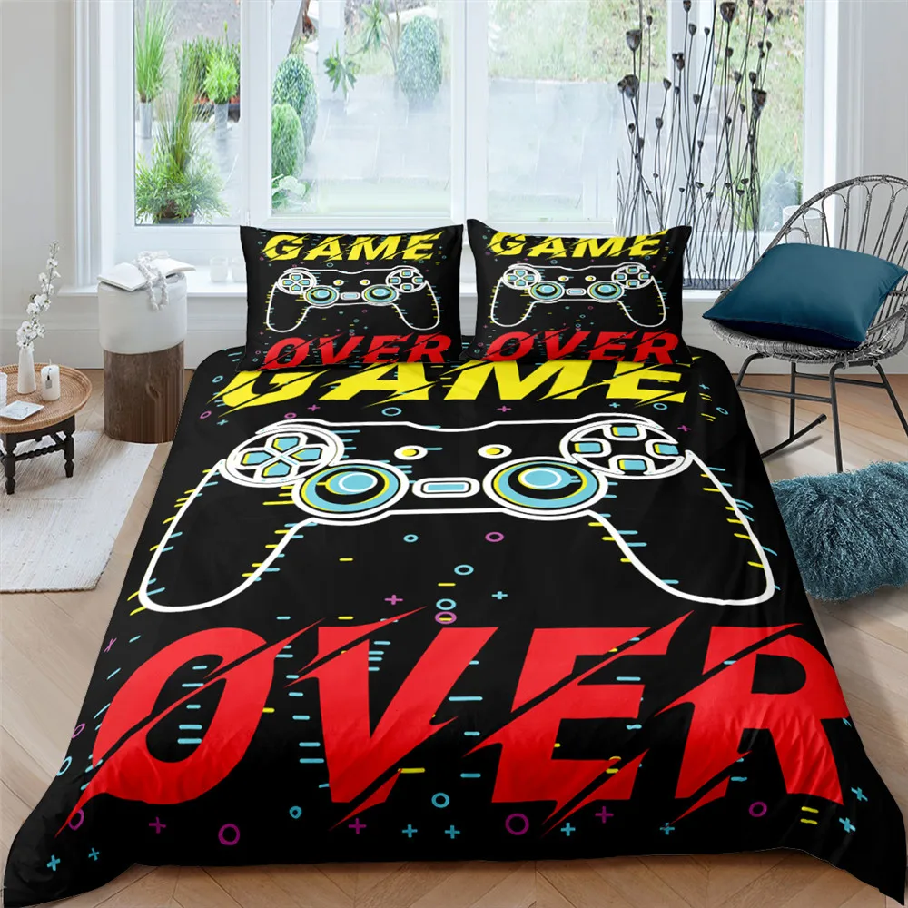 Gamer Bed Sets For Boys Gamepad Comforter Duvet Cover Gaming Themed Bedroom Decor Single Queen King Bedding Sets Home Textile
Gamer Bed Sets For Boys Gamepad Comforter Duvet Cover Gaming Themed Bedroom Decor Single Queen King Bedding Sets Home Textile