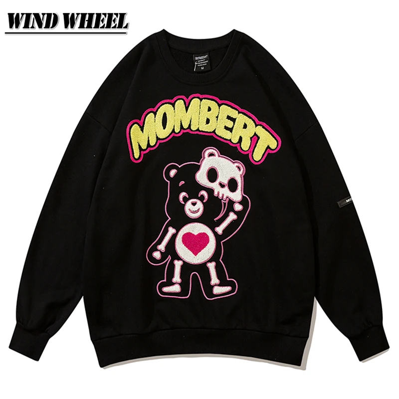 Oversized Hip Hop Pullover Men Women Clothes Bear Graphic Printed Harajuku Cotton Streetwear Autumn Long Sleeve Fashion Pullover
Oversized Hip Hop Pullover Men Women Clothes Bear Graphic Printed Harajuku Cotton Streetwear Autumn Long Sleeve Fashion Pullover