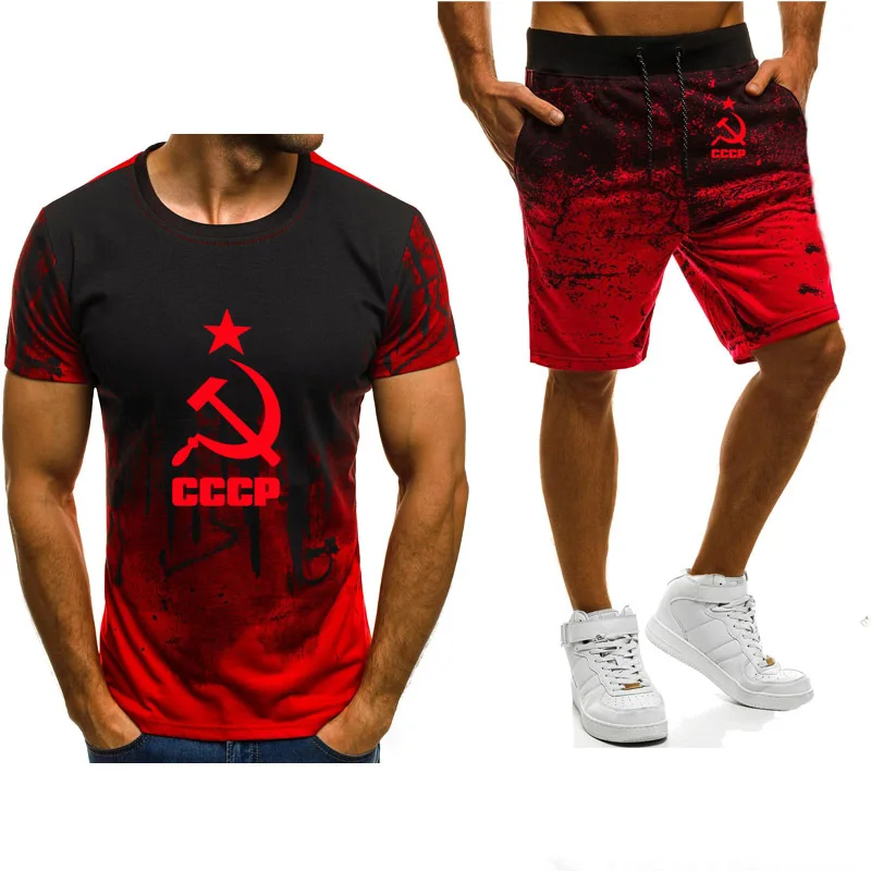 New 2021 Summer Men's short sleeve Unique CCCP Russian USSR Soviet Union Printed High Quality Cotton T-Shirt Pants Suit 60
New 2021 Summer Men's short sleeve Unique CCCP Russian USSR Soviet Union Printed High Quality Cotton T-Shirt Pants Suit 60