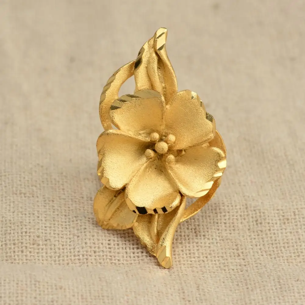 Annayoyo Gold Color Ring for Women Men Stylish Dull Flower Couple Engagement Promise Jewelry
Annayoyo Gold Color Ring for Women Men Stylish Dull Flower Couple Engagement Promise Jewelry