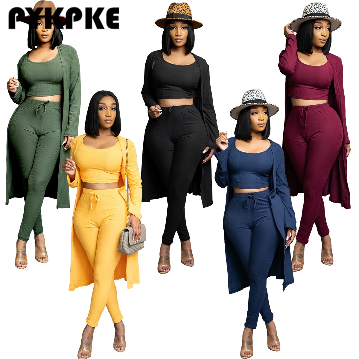 Autumn Winter Sweatsuit Knitted Women's Set Cloak Top +tank + Pants Tracksuit Two Piece Set Fitness Outfits
Autumn Winter Sweatsuit Knitted Women's Set Cloak Top +tank + Pants Tracksuit Two Piece Set Fitness Outfits
