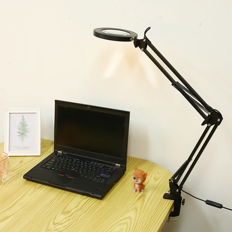 Magnifying Glass USB 5X Bench Vise Table Clamp Magnifier LED Lights Flexible Desk Lamp For Reading Working Lighting
Magnifying Glass USB 5X Bench Vise Table Clamp Magnifier LED Lights Flexible Desk Lamp For Reading Working Lighting