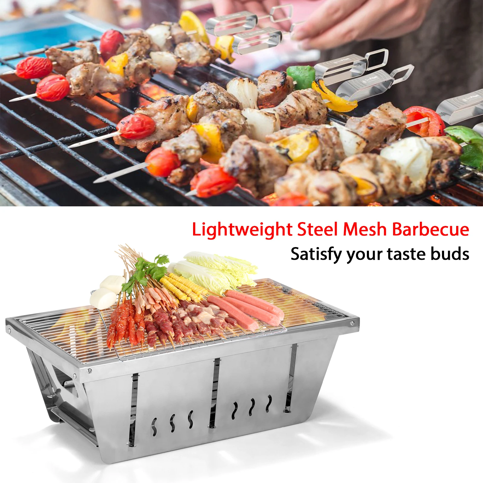 Уличный походный легкий гриль для барбекю, барбекю, портативный стальной сетчатый гриль для кампуса, для приготовления пищи, садовые печи с ...
Уличный походный легкий гриль для барбекю, барбекю, портативный стальной сетчатый гриль для кампуса, для приготовления пищи, садовые печи с ...