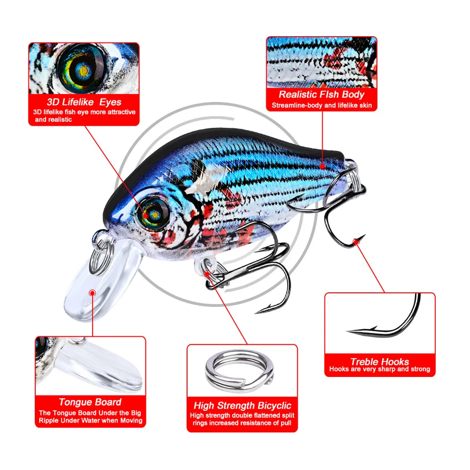 52mm / 8.5g sea fishing fresh water rock little fat bait bionic fish plastic hard bait
52mm / 8.5g sea fishing fresh water rock little fat bait bionic fish plastic hard bait