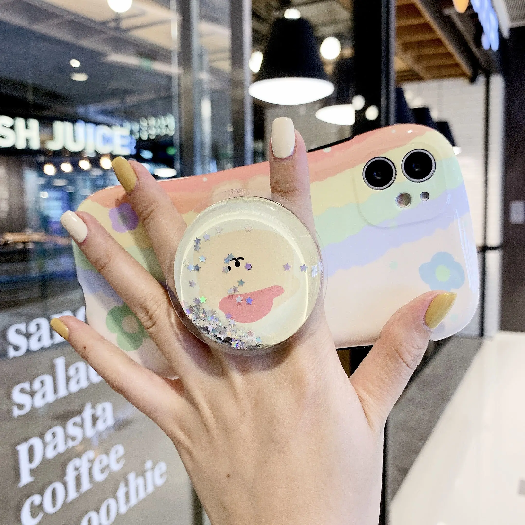 3D Lovely Cartoon Flower Quicksand Holder Soft Phone Case For iPhone 11 Pro X XR XS Max 7 8 Plus SE 2020 Fruit Stand Cover Funda
3D Lovely Cartoon Flower Quicksand Holder Soft Phone Case For iPhone 11 Pro X XR XS Max 7 8 Plus SE 2020 Fruit Stand Cover Funda