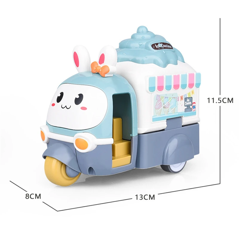 Children Inertial Impact Deformation Ejection Ice-cream Truck Toy 3-6 Years Old Intellectual Cartoon Rabbit Ice-cream Car Toys
Children Inertial Impact Deformation Ejection Ice-cream Truck Toy 3-6 Years Old Intellectual Cartoon Rabbit Ice-cream Car Toys