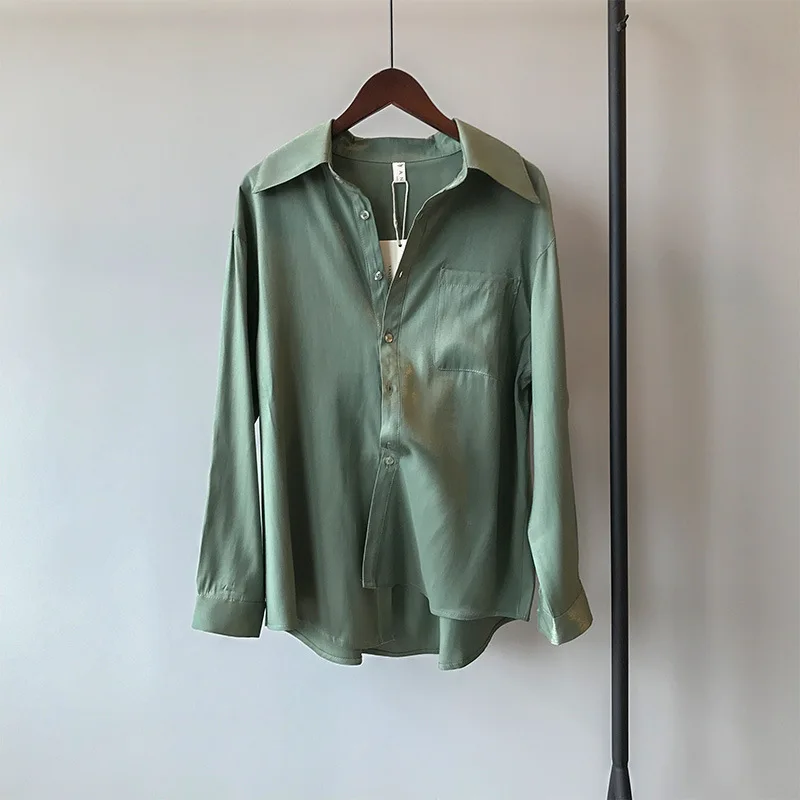 COZOK 2021 Spring Women's Fashion Shirt Women's Solid Color Loose Casual Thin Satin Light Shirt Yx0301
COZOK 2021 Spring Women's Fashion Shirt Women's Solid Color Loose Casual Thin Satin Light Shirt Yx0301