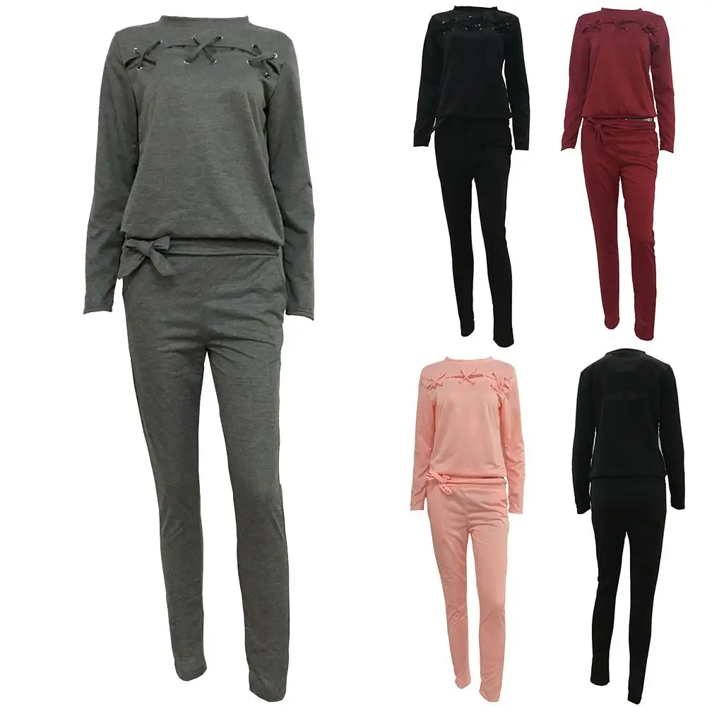 Hot Summer 2Pcs Women Tracksuit Cut Out Lace Up Sweatshirt Pants Solid Color Sport Outfit Casual Suit Sportswear
Hot Summer 2Pcs Women Tracksuit Cut Out Lace Up Sweatshirt Pants Solid Color Sport Outfit Casual Suit Sportswear