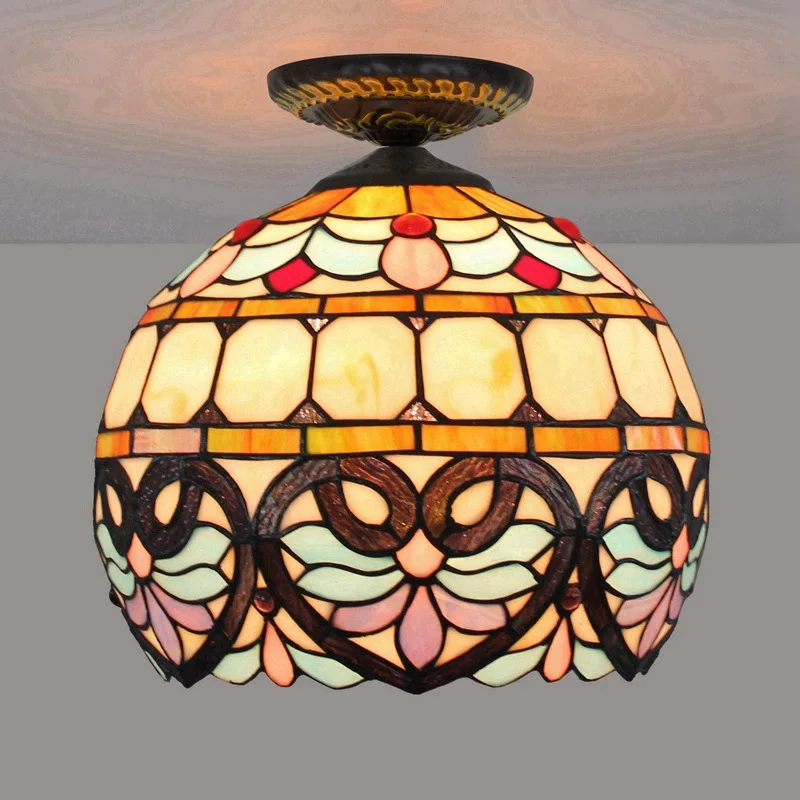 30cm European-Style Lovely Baroque Tiffany Multi-Color Glass Restaurant Bedroom Corridor Corridor Bathroom Ceiling Luminaire
30cm European-Style Lovely Baroque Tiffany Multi-Color Glass Restaurant Bedroom Corridor Corridor Bathroom Ceiling Luminaire