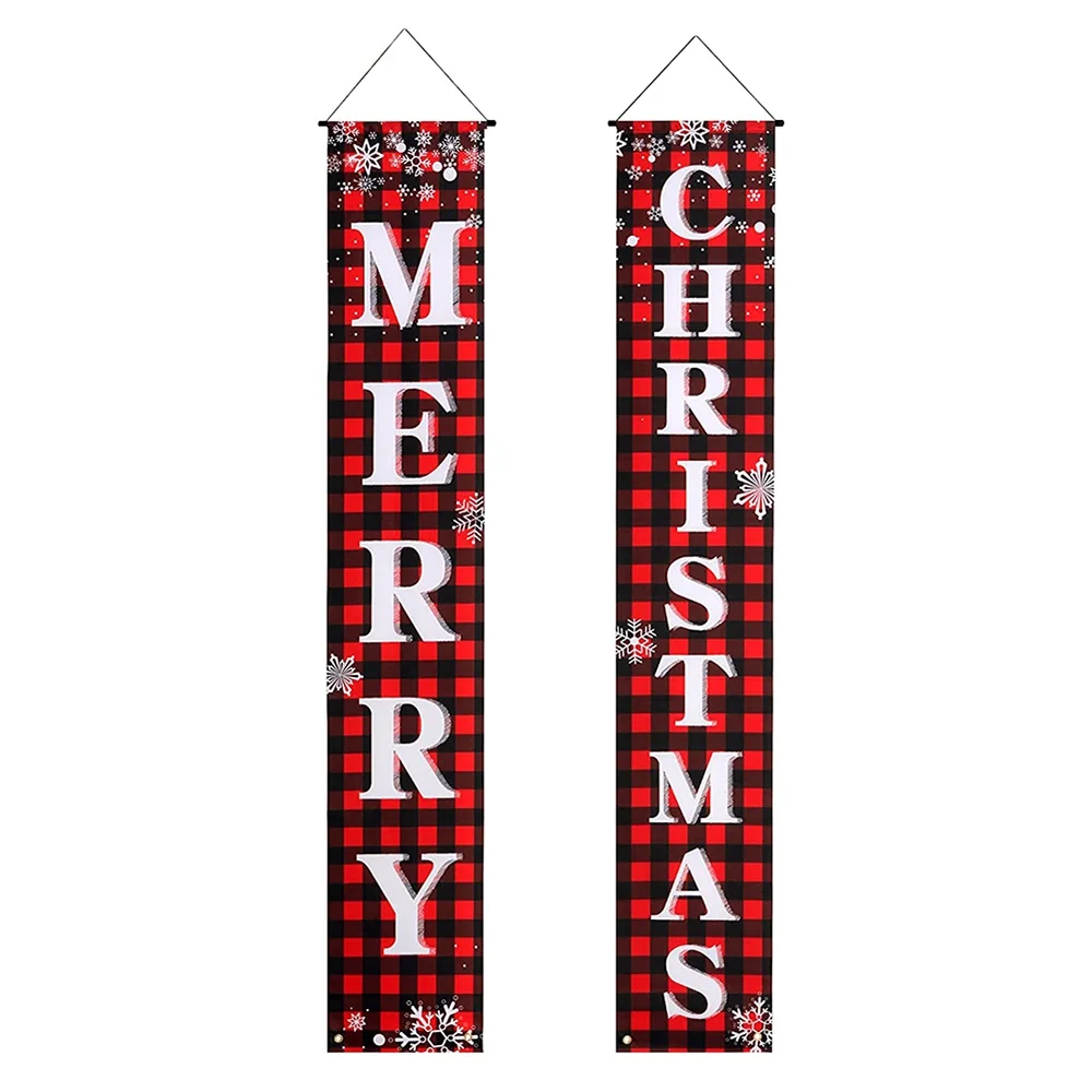 Рождественский баннер из ткани Оксфорд и пластика на шесте, в клетку буйвола, ширина двери, праздничные занавески, украшение, подвесной флаг
Рождественский баннер из ткани Оксфорд и пластика на шесте, в клетку буйвола, ширина двери, праздничные занавески, украшение, подвесной флаг