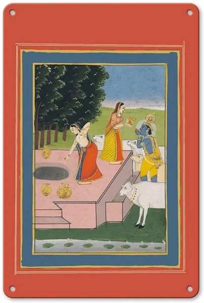 Lord Krishnagopis With Holy Cows Retro tin sign nostalgic ornament metal poster garage art deco bar cafe shop
Lord Krishnagopis With Holy Cows Retro tin sign nostalgic ornament metal poster garage art deco bar cafe shop