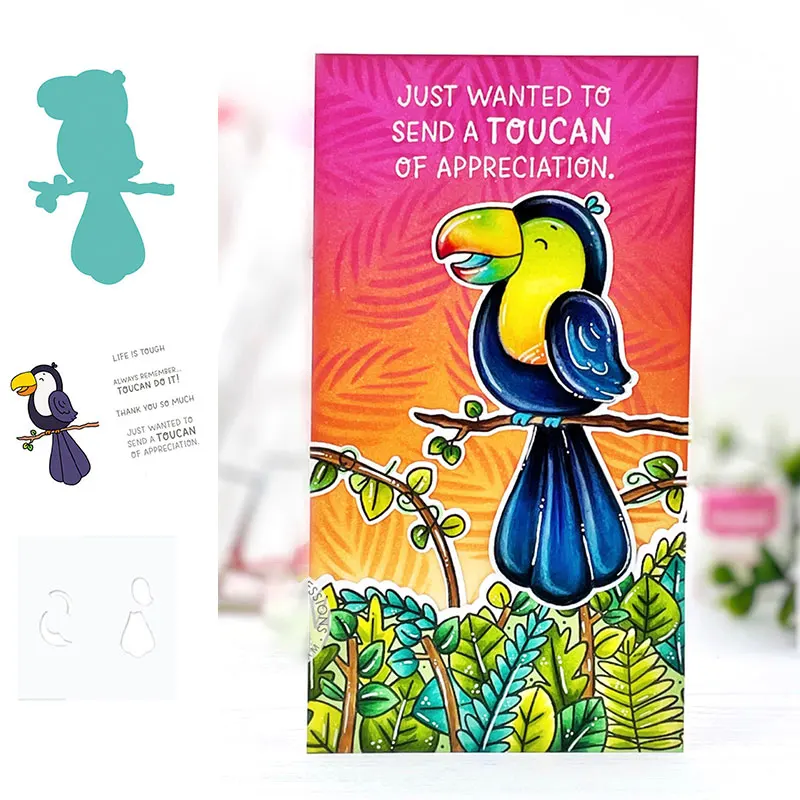 2021 Toucan Bird Animal Metal Cutting Dies and Silicone Stamps Stencil DIY Scrapbooking Paper Albums Album Stamp Die Card
2021 Toucan Bird Animal Metal Cutting Dies and Silicone Stamps Stencil DIY Scrapbooking Paper Albums Album Stamp Die Card